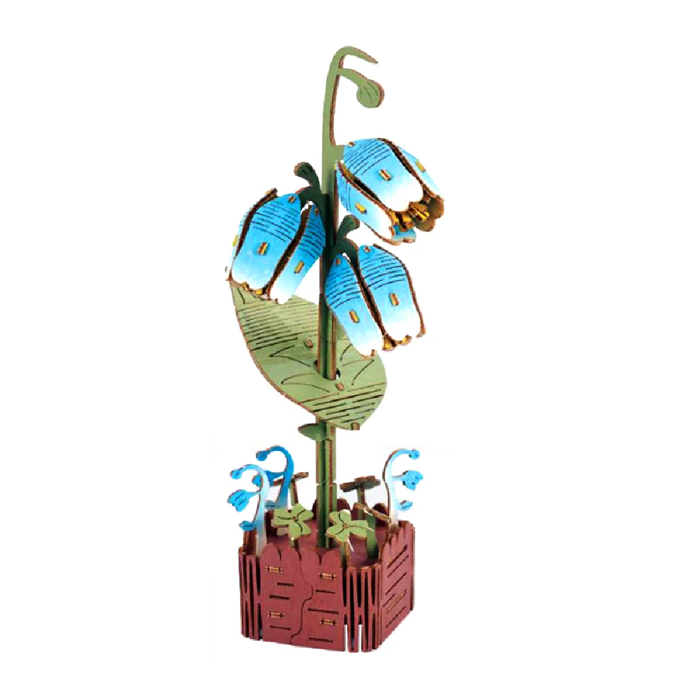 🌼 SPREAD JOY – 3D Wooden Flower Pots
